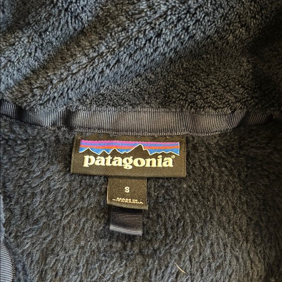 Patagonia Blue Teddy Jacket Cozy Fleece Pullover - Picture 2 of 2